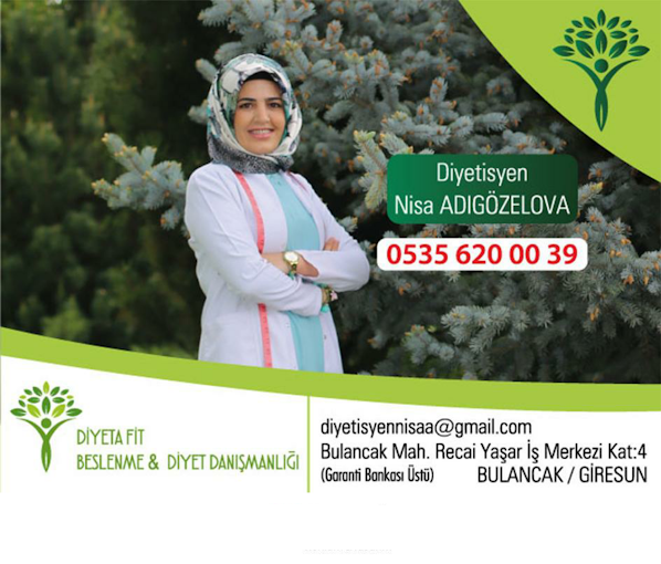 Diyeta Fit Beslenme ve Diyet Danışmanlığı, Diyetisyen GİRESUN, BULANCAK
